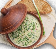 Окрошка на домашнем квасе