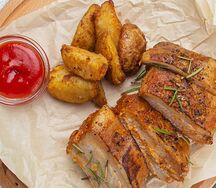 Ребра на гриле острые