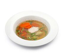 Суп куриный с морковью
