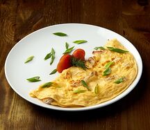 Омлет с цыплёнком