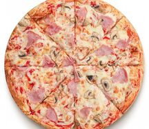 Пицца Грибная с ветчиной