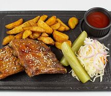 Ребра свиные запеченные (медовые)