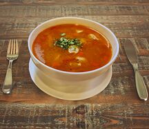 Суп с пельменями