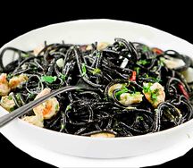 Wок Black с лососем