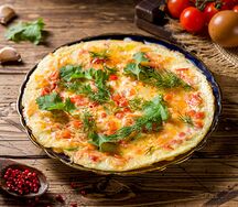 Омлет с овощами