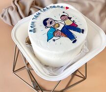 Бенто-торт Дом там, где папа