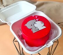 Бенто-торт на 14 февраля Котики