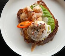 Бриошь с креветками