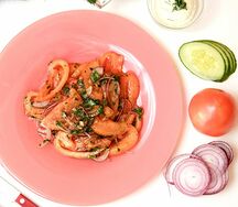 Салат ачичук с кинзой