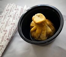 Хинкали с говядиной жареные