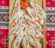 Рыбные рулетики в лаваше