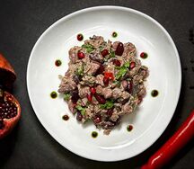 Лобио по-батумски с грецкими орехами