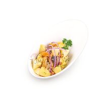 Салат с картофелем и маринованными грибами