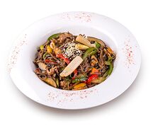 Якисоба с морепродуктами