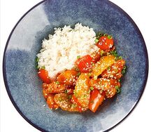 Курица в Сычуанском соусе с рисом