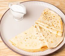 Блины со сметаной
