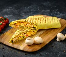 Шаурма грибная с сыром