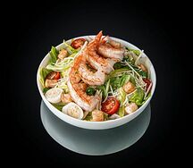 Салат Цезарь с креветкой