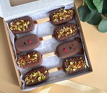 Пирожное Картошка эскимо в шоколаде с мишками для любимого