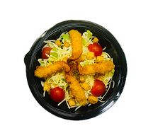 Салат цезарь с креветками