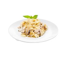 Феттуччине с курицей и грибами