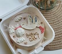 Бенто-торт Гендерный краситель в мешочке аиста