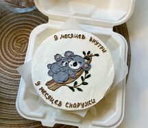 Бенто-торт 9 месяцев внутри 9 месяцев снаружи