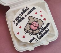 Бенто торт Хлебушек и колбаска