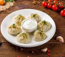 Манты с говядиной