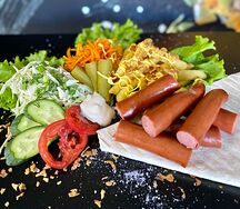 Бизнес-ланч с колбасками