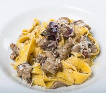 Pappardelle crème champignon