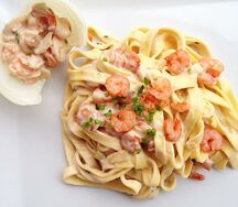 Tagliatelle aux crevettes
