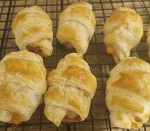 Mini feuilleté de jambon