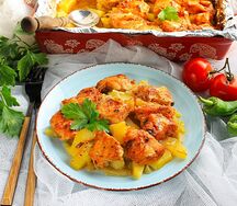 Курица с картошкой