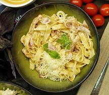 Паста Карбонара с беконом