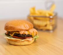 Cheese burger et frites