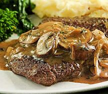 Steak au champignon