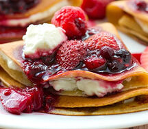 Crêpes au fruit