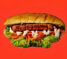 Хот-дог с корейской морковью