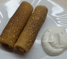 Блины с творогом