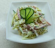 Микс с ветчиной и овощами