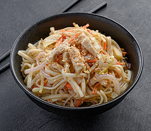 Удон со сливочной курицей