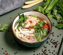 Суп Рамэн с креветками