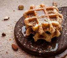 Gaufre au caramel