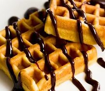 Gaufre sauce chocolat