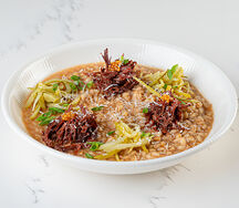 Перловая каша с тушёным мясом