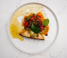 Черная треска с каперсами
