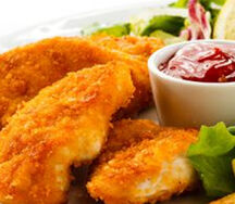Nugget de poulet aux frites