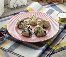 Манты с бараниной и тыквой 