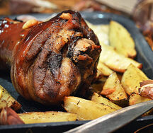 Jarret de porc roti